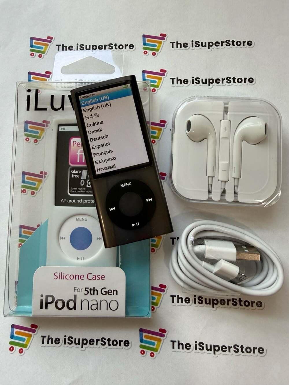 Apple iPod Nano 5th Generation 8GB Black Media Player + 1 YR CPS Warranty